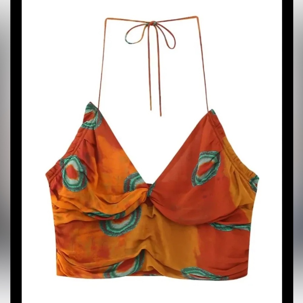Zara V-Neck Halter Top